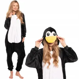 pizama-damska-kombinezon-kigurumi-onesie-kostium-pingwin-czarny-145-155-s