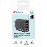verbatim-ladowarka-30w-3xusb-a-usb-c-do-iphone-android-szybki-charge-pd-3-0-kolor-czarny