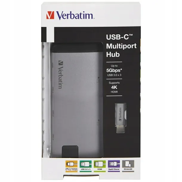 verbatim-hub-usb-c-3xusb-a-3-0-hdmi-ethernet-sd-microsd-do-telefonow-iphone-certyfikat-ce