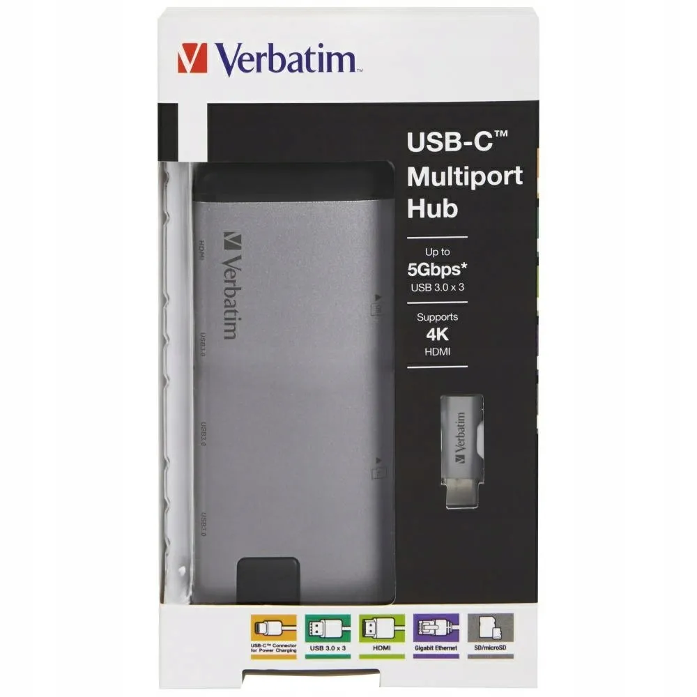 verbatim-hub-usb-c-3xusb-a-3-0-hdmi-ethernet-sd-microsd-do-telefonow-iphone