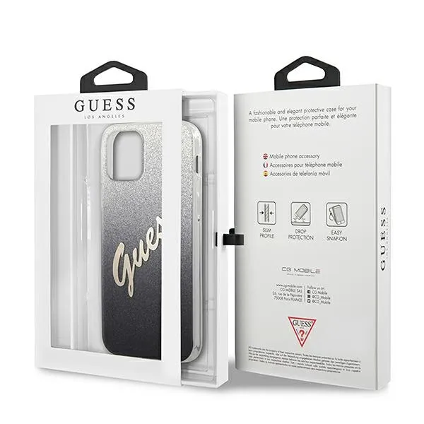 guess-etui-hard-case-do-iphone-12-mini-54-glitter-gradient-script-funkcje-pochlanianie-wstrzasow