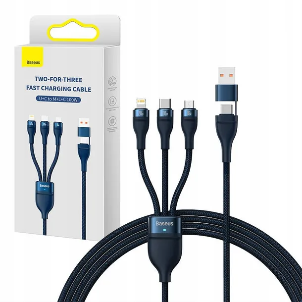 baseus-kabel-3w1-usb-c-do-lightning-micro-usb-do-telefonow-100w-1-2m-konstrukcja-oplot