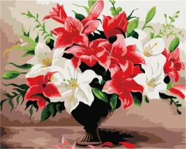 malowanie-po-numerach-liliowy-bukiet-40x50cm