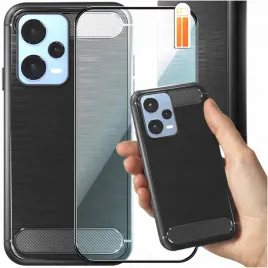 etui-pancerne-karbon-do-redmi-note-12-pro-plus-czarne-case-szklo-9h