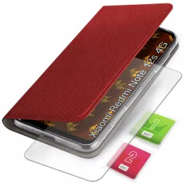 etui-z-klapka-do-xiaomi-redmi-note-12s-4g-czerwone-magnetyczne-szklo-9h