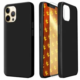 etui-do-apple-iphone-12-pro-czarne-plecki-silikonowe-matowe-szklo-9h