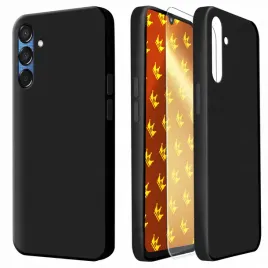 etui-do-samsung-galaxy-m15-5g-czarne-matowe-obudowa-slim-case-szklo