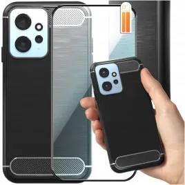 etui-pancerne-karbon-do-xiaomi-redmi-note-12-4g-czarne-ochronne-szklo