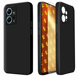 etui-do-xiaomi-redmi-note-12-4g-czarne-matowe-obudowa-slim-szklo-9h