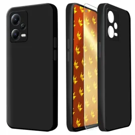 etui-do-xiaomi-redmi-note-12-5g-poco-x5-czarne-matowe-obudowa-szklo