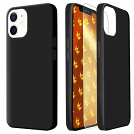 etui-do-apple-iphone-12-mini-czarne-matowe-obudowa-silikon-szklo-9h