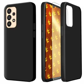 etui-do-samsung-galaxy-a33-5g-czarne-matowe-obudowa-silikon-szklo-9h