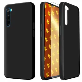 etui-do-xiaomi-redmi-note-8-czarne-matowe-obudowa-silikon-szklo-9h