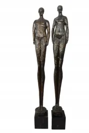 2-x-modernistyczna-figura-rzezba-z-brazu-kobieta-i-mezczyzna-akt-abstrakcja