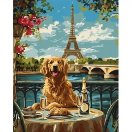 malowanie-po-numerach-retriever-w-paryzu-40x50cm-ideyka