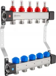 rozdzielacz-inoxflow-z-zaworami-do-silownikow-i-przeplywomierzami-seria-uf
