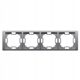 ramka-4-krotna-uniwersalna-poziom-i-pion-stal-inox-basic-neos