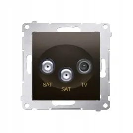 gniazdo-antenowe-satelitarne-podwojne-sat-sat-rtv-ac-modul-braz-mat-met