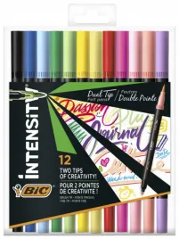 pisak-dwustronny-intensity-dual-tip-12-kolorow-bic
