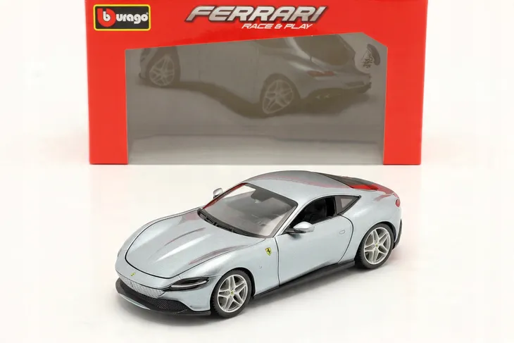ferrari-roma-grey-1-24-bburago-stan-opakowania-oryginalne