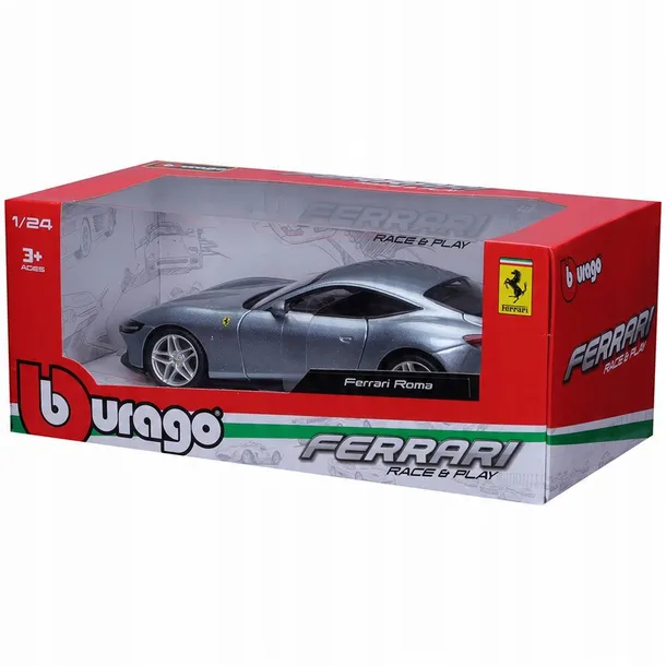 ferrari-roma-grey-1-24-bburago-stan-nowy-skala-skale-1-19-do-1-25