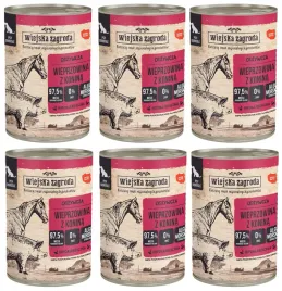 6x400g-wiejska-zagroda-karma-mokra-dla-psa-doroslego-wieprzowina-z-konina