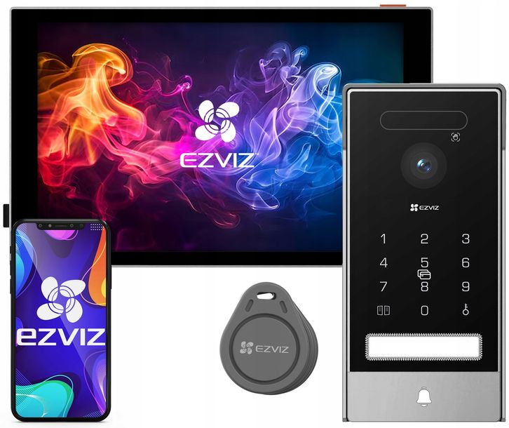 WIDEODOMOFON WIDEO DOMOFON WiFi HP7 PRO EZVIZ FURTKA BRAMA SZYFR KOD APKA