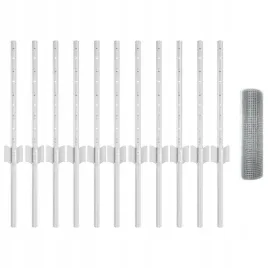 ogrodzenie-z-drutu-spawanego-z-11-slupkami-u-srebrnym-0-4x25-m-stal