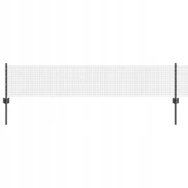 ogrodzenie-z-drutu-spawanego-z-5-slupkami-u-szare-0-4-x-10-m-stal
