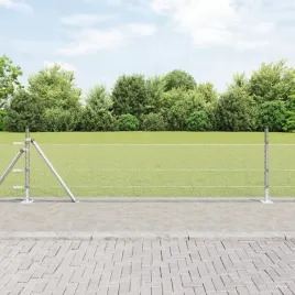 ogrodzenie-hexagonalne-04x50-m-stal-ocynkowana-slupy-ogrodzeniowe-z-podst