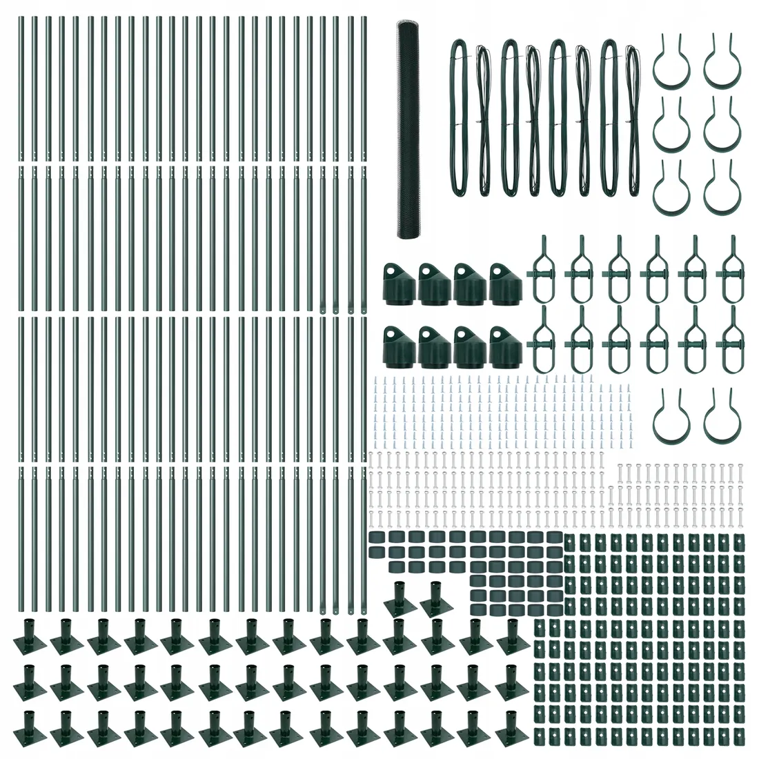plot-heksagonalny-zielony-15x100-m-stal