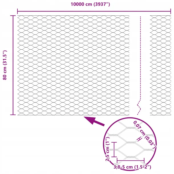 szary-plot-szesciokatny-0-8x100-m-stal-stan-nowy-dlugosc-100-m