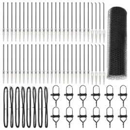 ogrodzenie-heksagonalne-szare-0-4x100-m-stal-slupki-ogrodzeniowe-z-ostrzem