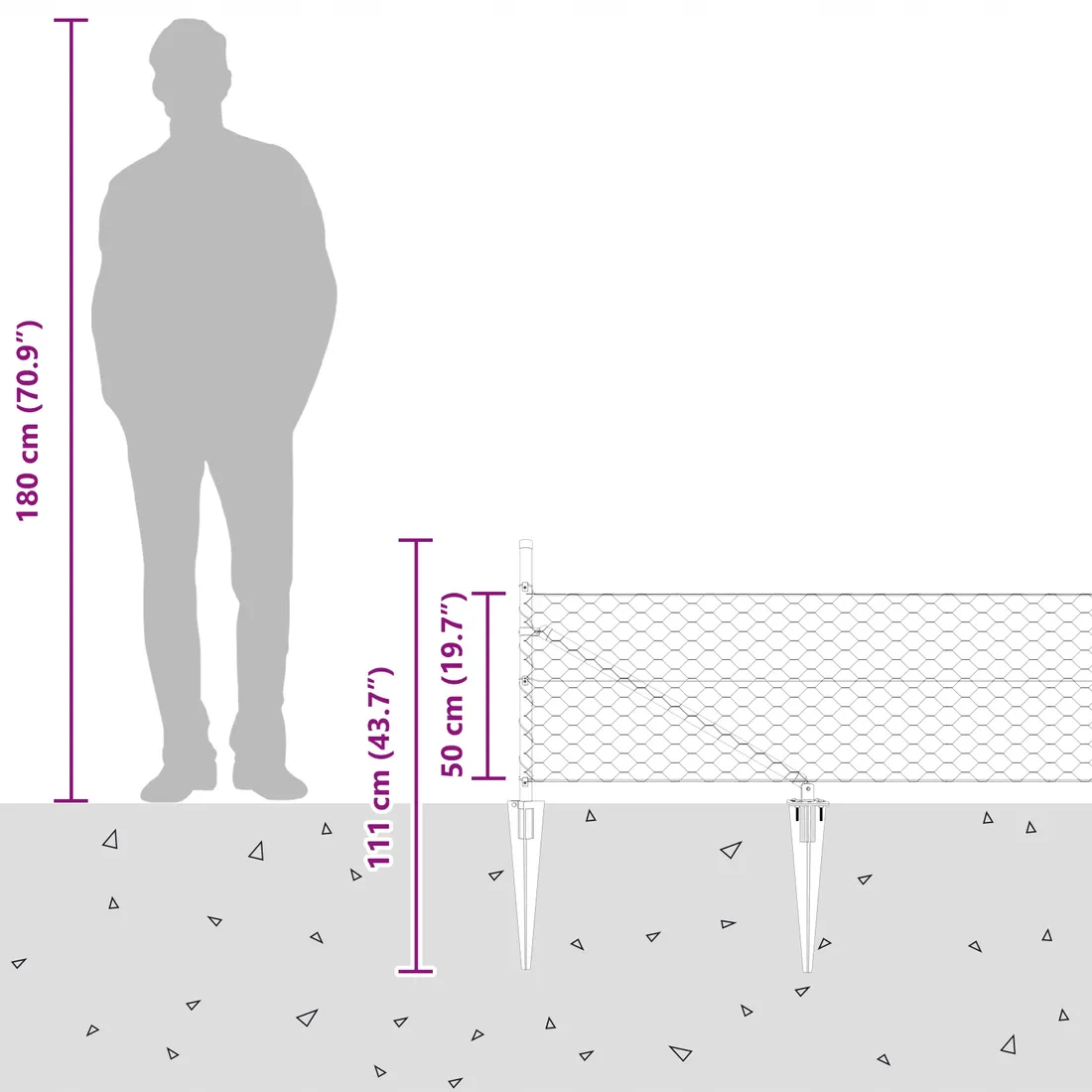 plot-hexagon-szary-0-5x100-m-stalowy-stan-nowy