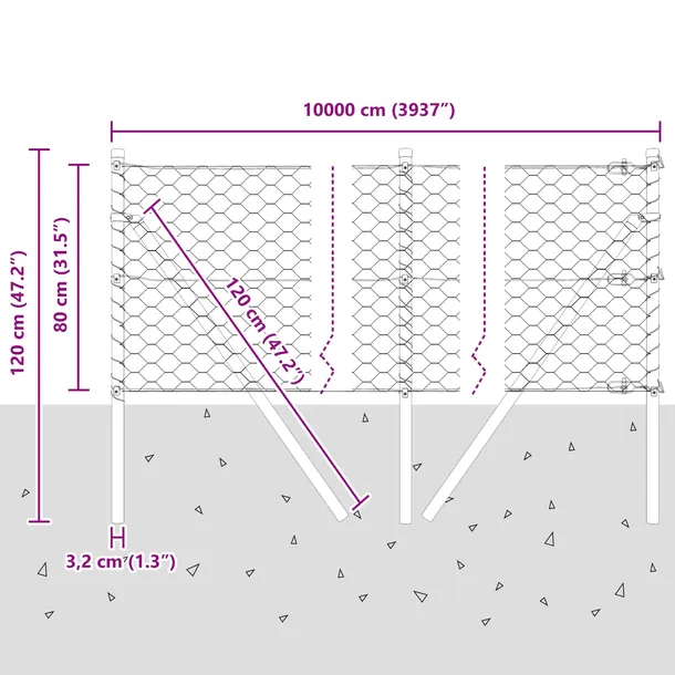 plot-szesciokatny-0-8x100-m-stal-ocynkowana-stan-nowy-producent-vidaxl