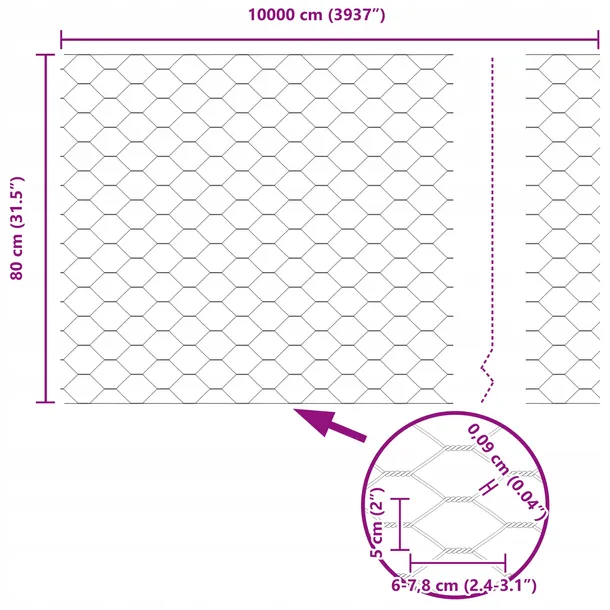 plot-szesciokatny-0-8x100-m-stal-ocynkowana-dlugosc-100-m-stan-nowy