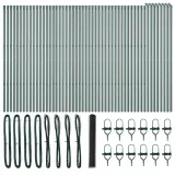 szary-plot-heksagonalny-1x100-m-stal-stan-nowy