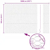 szesciokatny-plot-szary-1x100-m-stal-producent-vidaxl