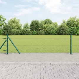 ogrodzenie-heksagonalne-zielone-0-4x50-m-stal-slupki-ogrodzeniowe-z-podsta