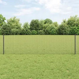 ogrodzenie-z-spawanych-drutow-z-11-slupkami-szary-0-6x25-m-stal