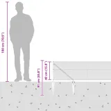 szary-plot-hexagonalny-04x50-m-ze-stali-posty-do-plotu-z-kolcem-13-szt-o-stan-nowy-producent-vidaxl
