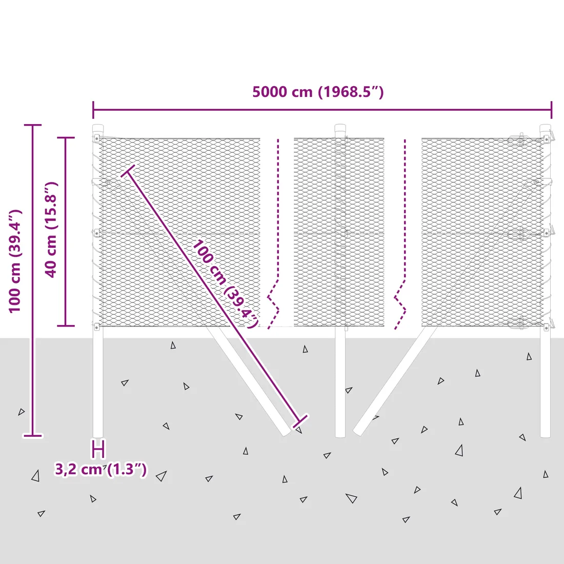 plot-heksagonalny-0-4x50-m-ze-stali-ocynkowanej