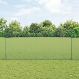 ogrodzenie-z-spawanej-stali-z-22-slupkami-zielone-1-5x50-m-stal