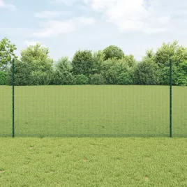 ogrodzenie-z-drutu-spawanego-z-11-slupkami-u-zielone-1-2x25-m-stal