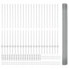 ogrodzenie-z-drutu-spawanego-z-44-slupkami-u-srebrne-1-4x50-m-stal