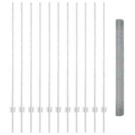 ogrodzenie-z-drutu-spawanego-z-22-slupkami-srebrnymi-1-4x25-m-stalowe