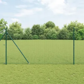 ogrodzenie-z-drutu-spawanego-z-13-slupkami-zakonczonymi-kolcami-zielone-1-4