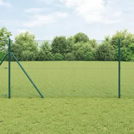 ogrodzenie-z-drutu-spawanego-z-13-slupkami-zielone-1-4x50-m-stal