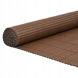 ogrodzenie-ogrodowe-dwustronne-brazowe-18x5-m-pvc