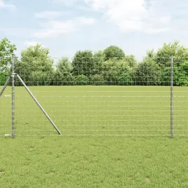 ogrodzenie-euro-z-7-slupkami-1-4x10-m-stal-galwanizowana